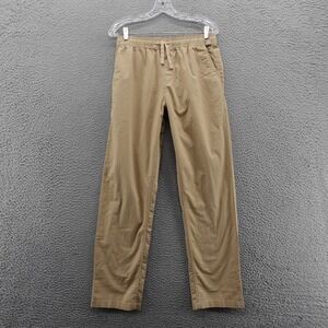 Quiksilver Mens Tan Chino Drawstring Elastic Waist Pants‎ Small Stretch NEW